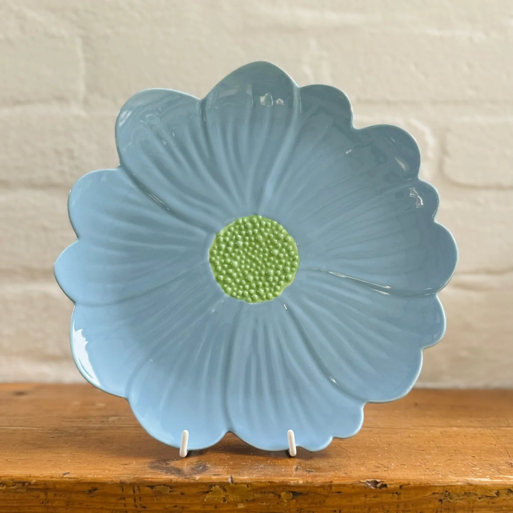 Blue & Green Flower Plate