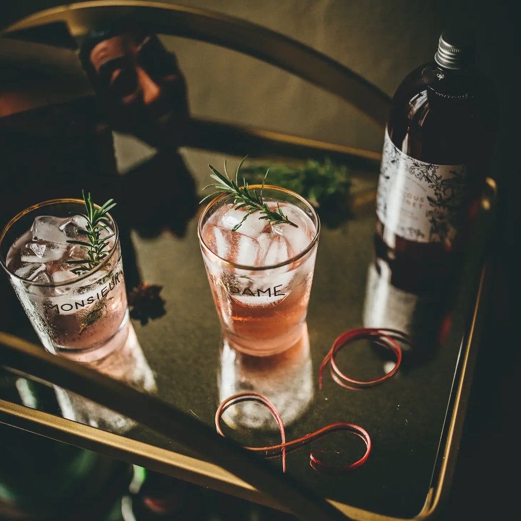 Rhubarb shrub syrup