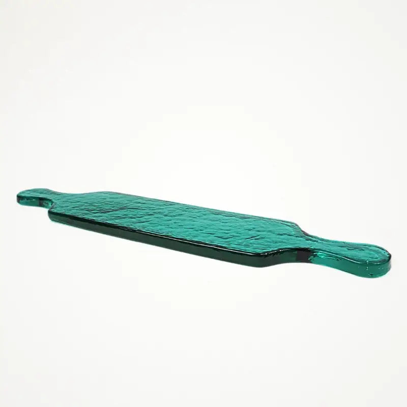 Hammered Glass Long Serving Board - Emerald