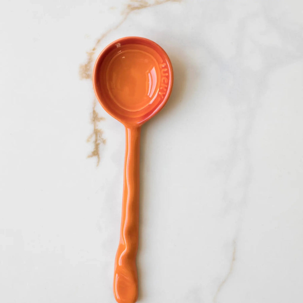 Colourful Ceramic Spoon - Orange