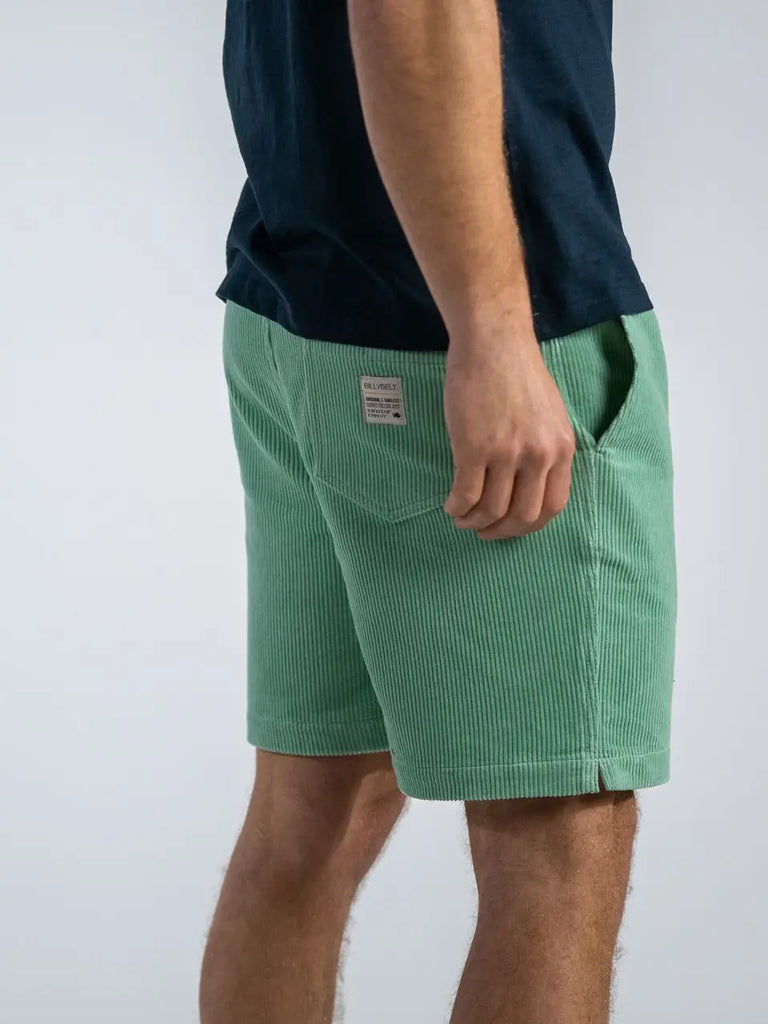 Mint Corduroy Shorts