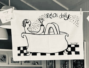 Tea Towel - Relax!