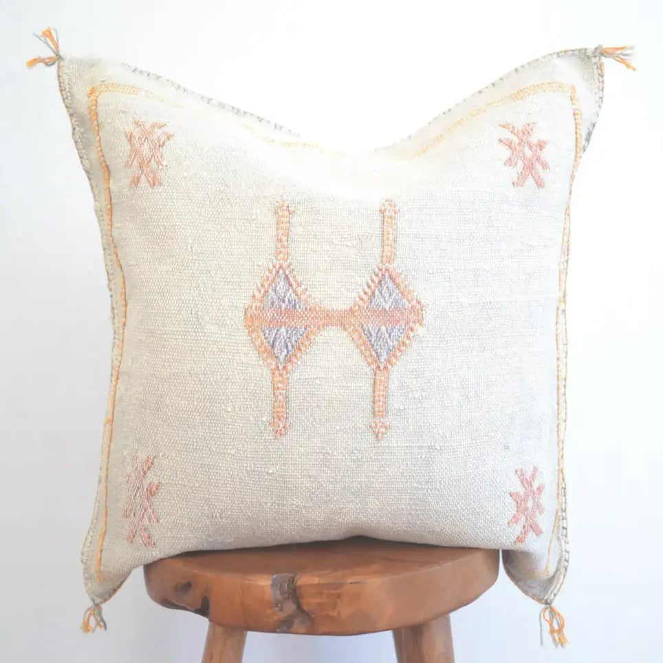 Sabra Silk Cushion Cover – Ivory