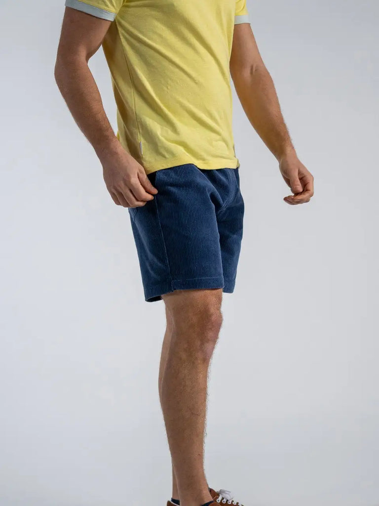 Navy Corduroy Shorts