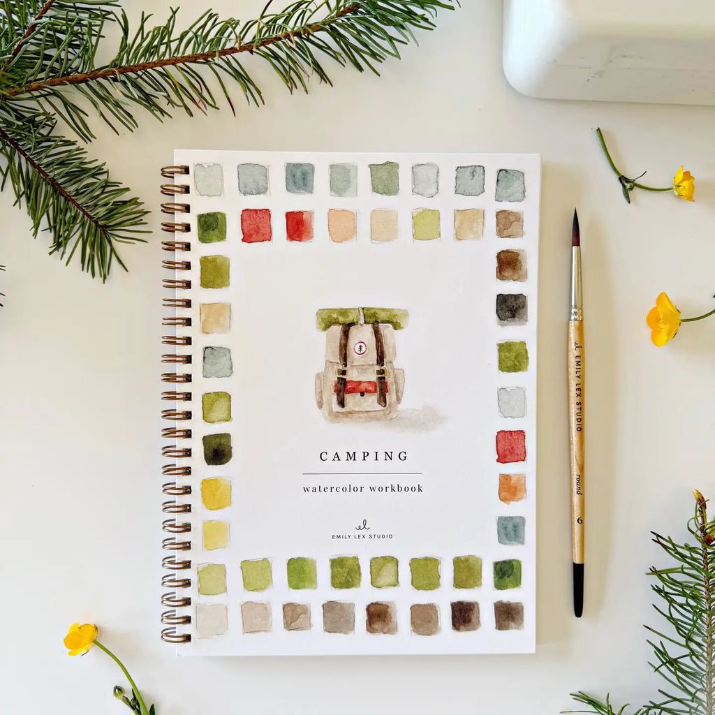 Watercolour Workbook - Camping
