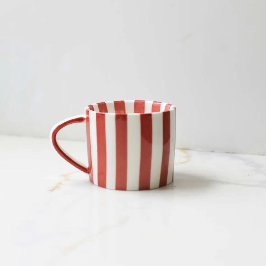 Red Stripey Mug