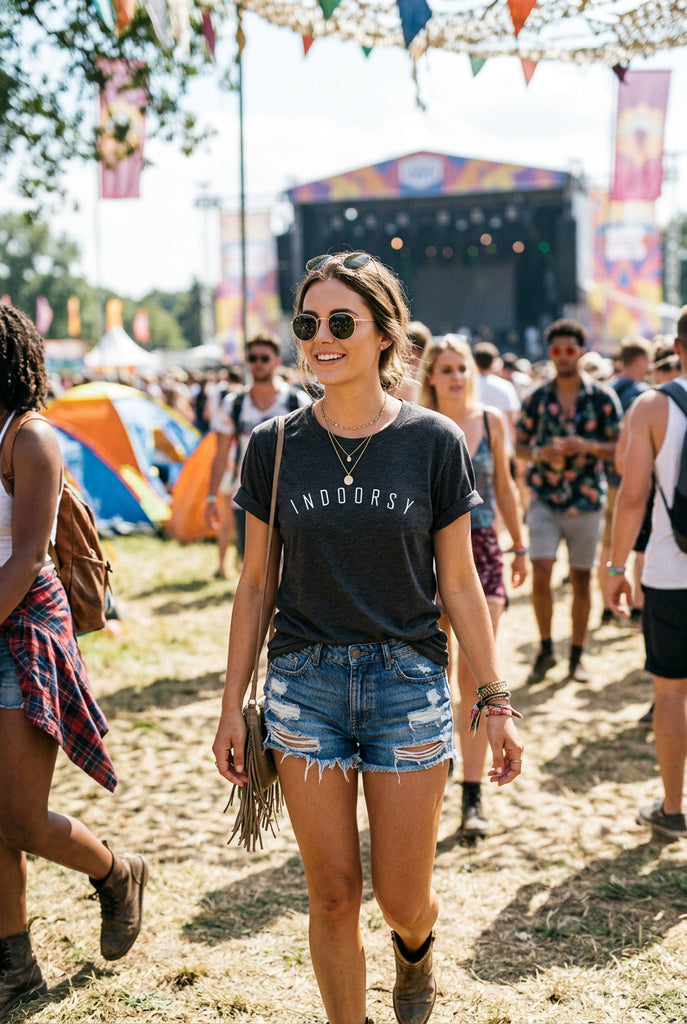Indoorsy T-Shirt - Charcoal