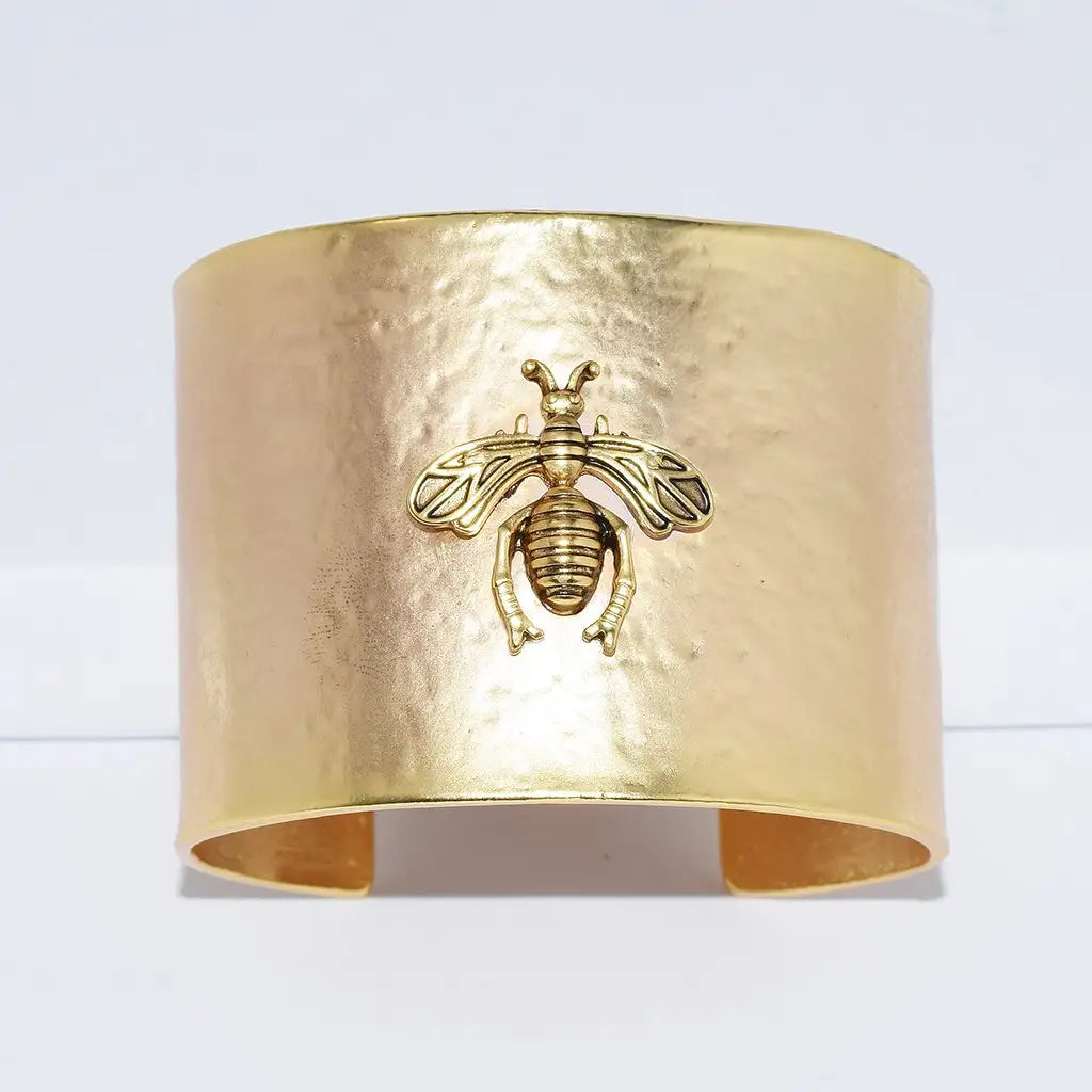 Hammered Bee Cuff